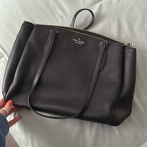 Kate Spade Monet three compartment tote bag‎ - black leather